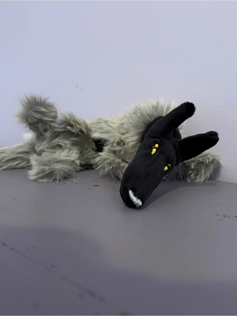 🐺Black WOLF🐺 12” Plush HANDMADE Custom COLLECTIBLE Dog - Picture 3 of 14